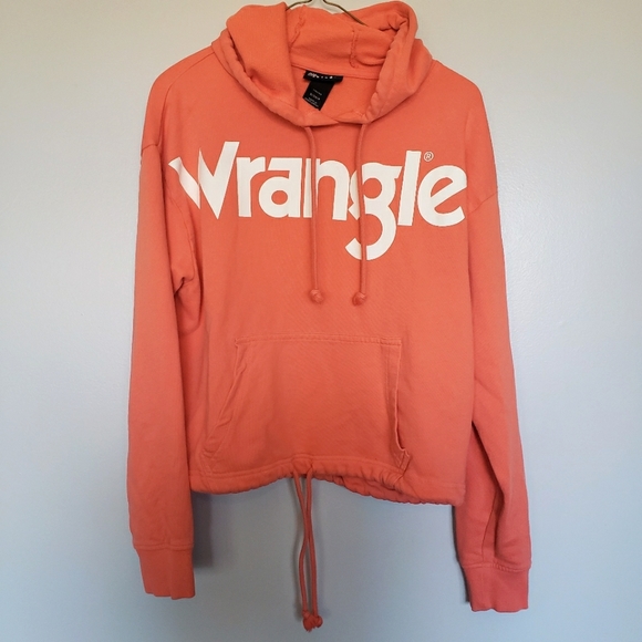 Wrangler Tops - 🔸NWOT Retro Cropped Wrangler Hoddie Orangle🔸